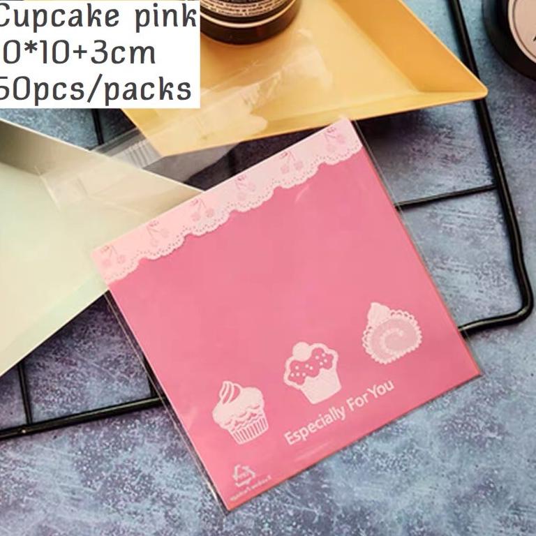 

[PROMO SMC62] 100PCS Packing cookies lucu 10x10 kemasan kue lucu unik goddie bag plastik cookies Kirim Langsung