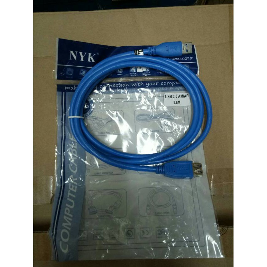 Nyk Kabel USB3.0 Extension/Male to Female 1,5Meter