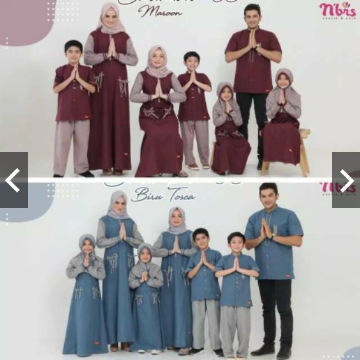 NIBRAS SARIMBIT 68 MAROON BIRU LEBARAN 2020