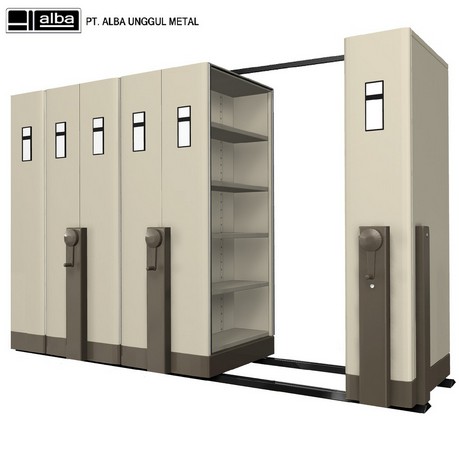 ALBA MF-AUM-102 Mobile File Mekanik 30 Compartment