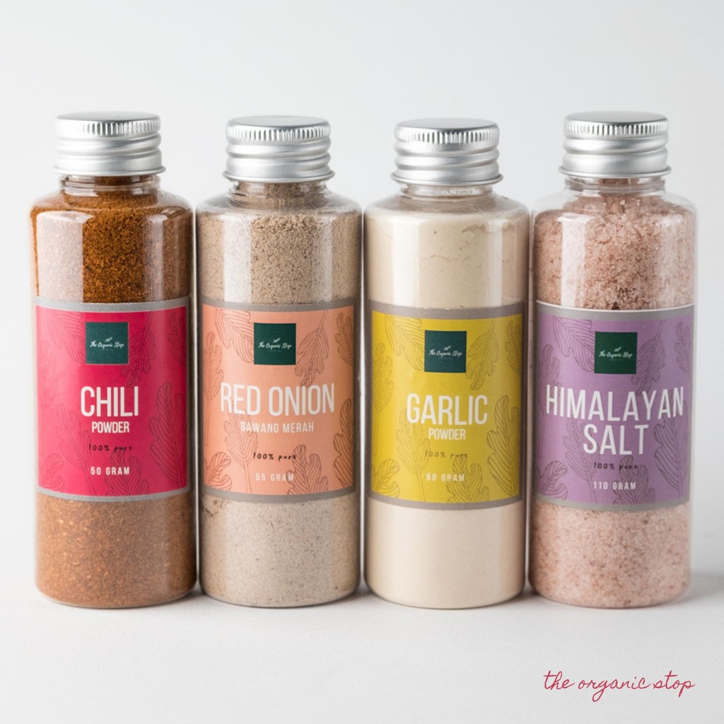 

(HEMAT) TheOrganicStop Paket Bumbu Dasar 1 BAWANG MERAH +BAWANG PUTIH + CABAI + HIMALAYAN SALT