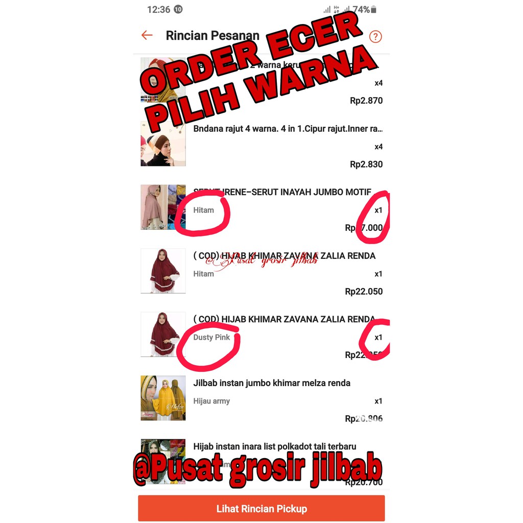 HIJAB KHIMAR RIVANI LIST GOTIK DAVINCI JILBAB BERGO KERUDUNG INSTAN-1