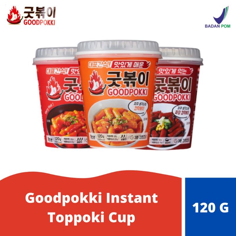 

GOODPOKKI TOPOKKI INSTANT CUP 120GR INSTANT TOPOKKI