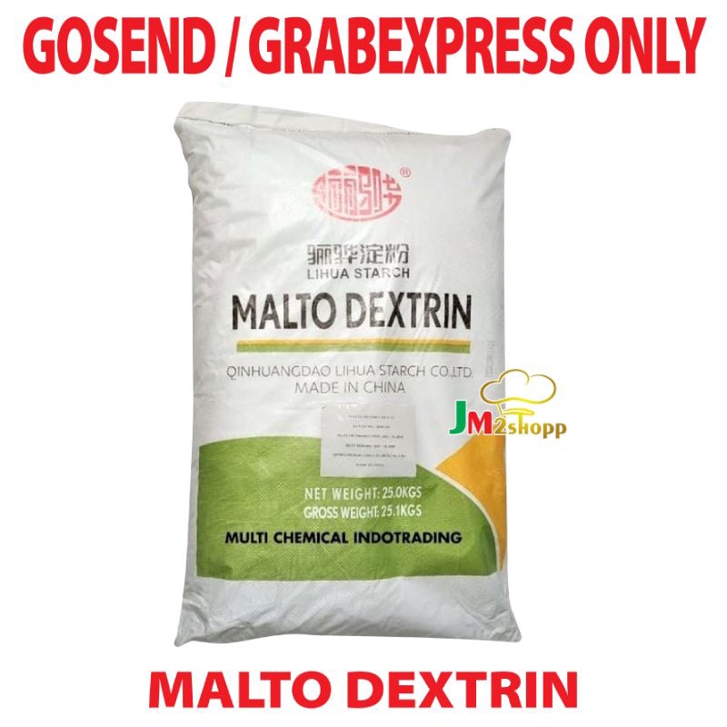 

Maltodextrin/ Dextrin ex Lihua/ Filler Produk 25 Kg (Gosend/Grab Only)