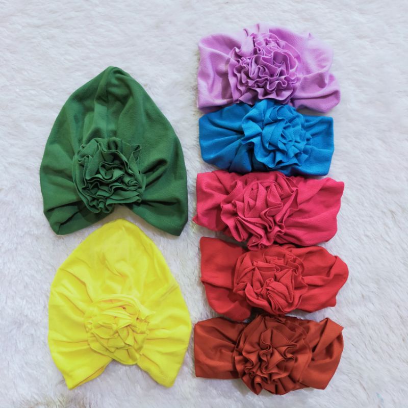 Turban Bunga Mekar Ciput Bayi Murah