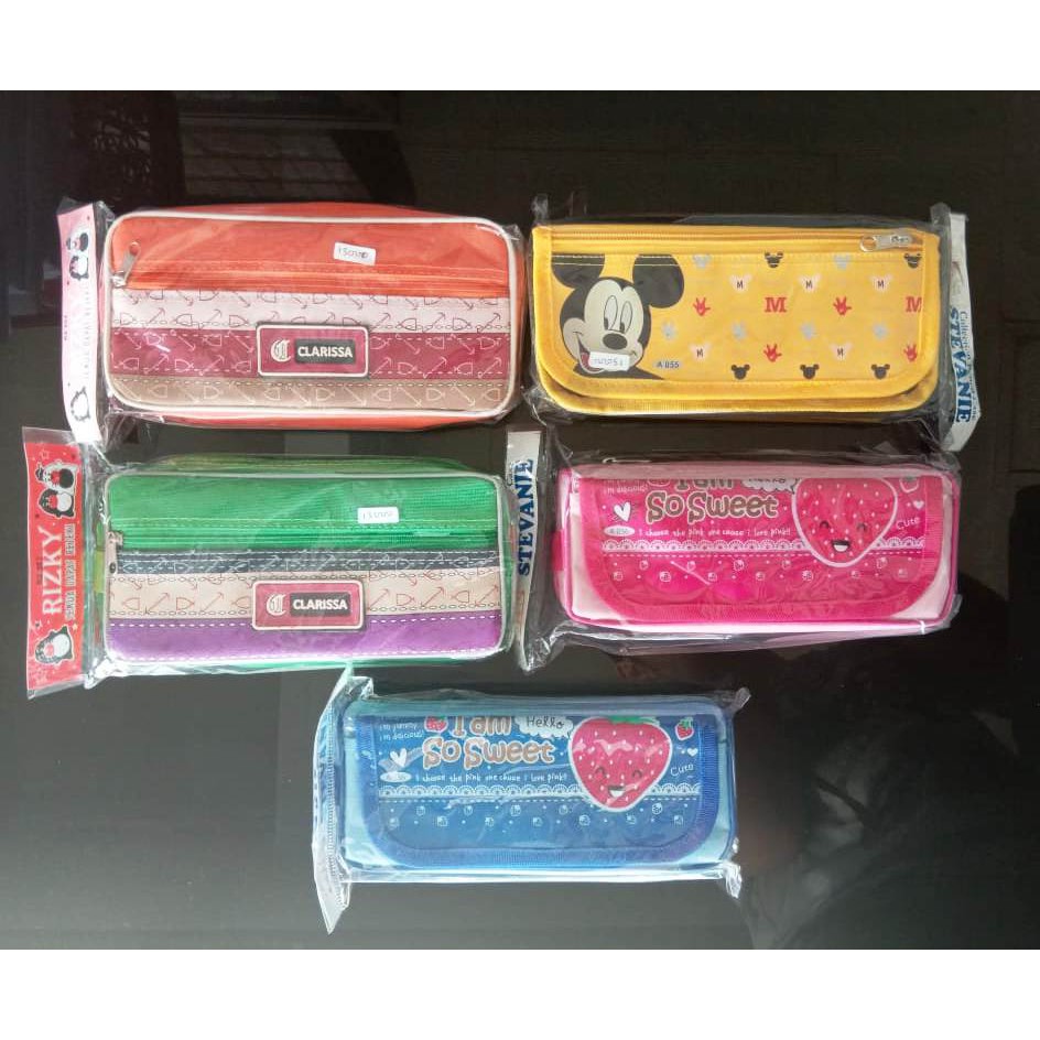 

TEMPAT PENSIL KOTAK PULPEN WADAH PENSIL BISA JADI DOMPET GROSIR MURAH