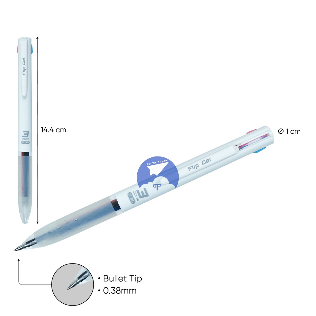 

JOYKO Pulpen / Gel Pen GP 339 Flip Gel 9 ( 3 Warna ) [ PCS ]