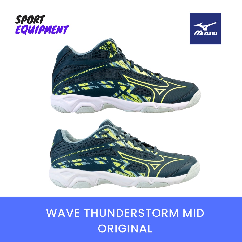 Sepatu Voli Volly Mizuno Thunderstorm MID Original Sepatu voli pria