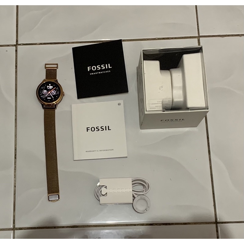 smartwatch fossil gen 5E rosegold