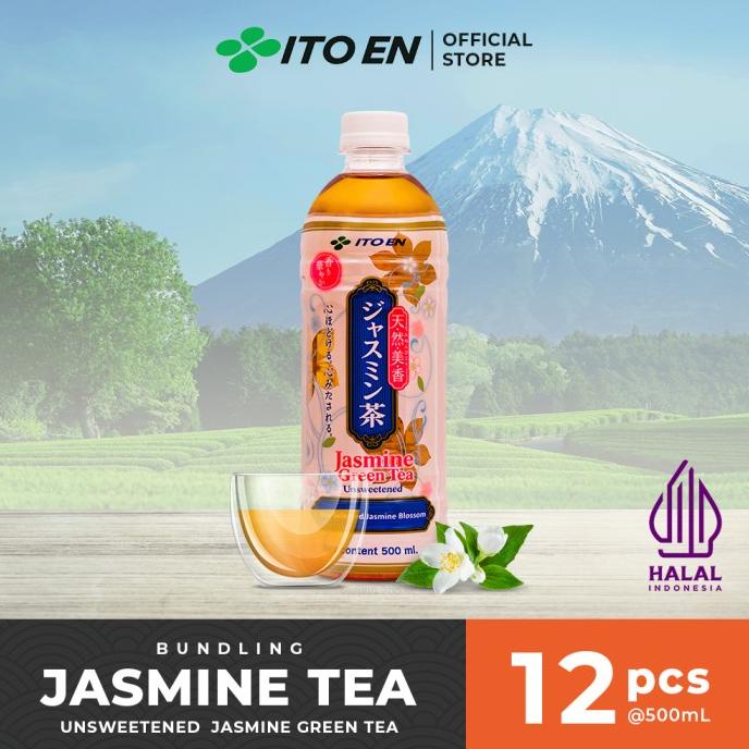 

[ COD ] ITO EN Jasmine Tea Unsweetened Teh Melati Jepang 500ml - 12 pcs TERBAIK Kode 1211