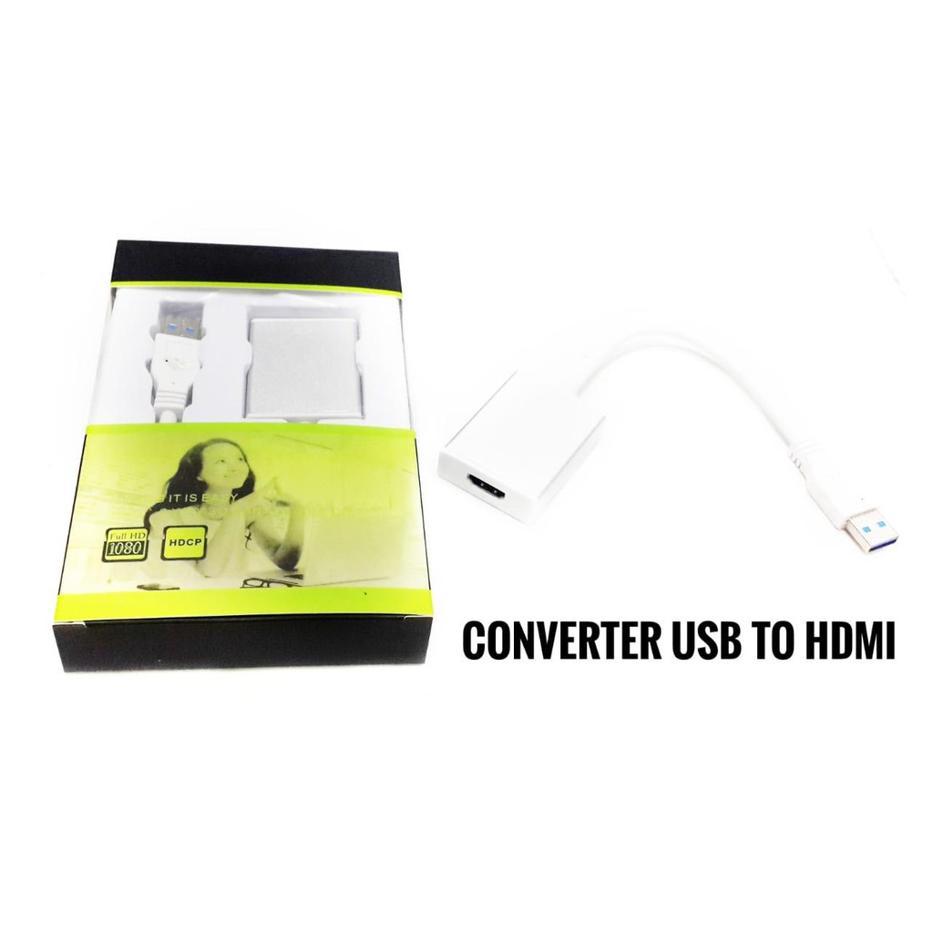 Kabel Konverter Usb 3.0 to Hdmi Adapter Converter