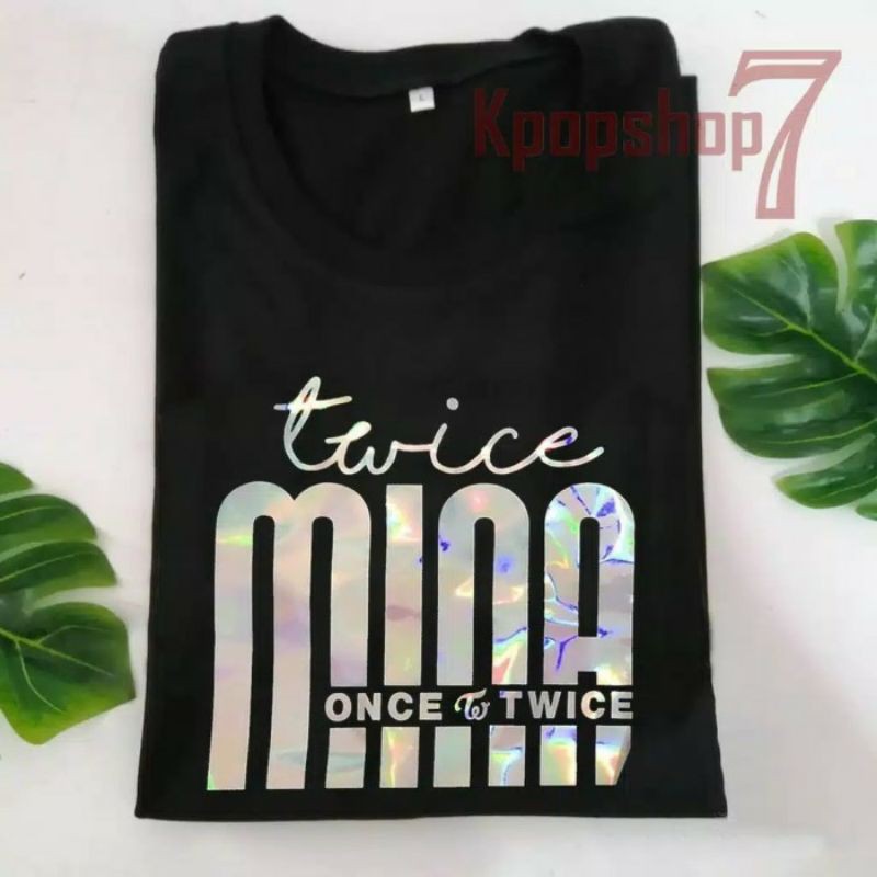 KAOS TSHIRT BAJU HOLOGRAM TWICE MEMBER MINA