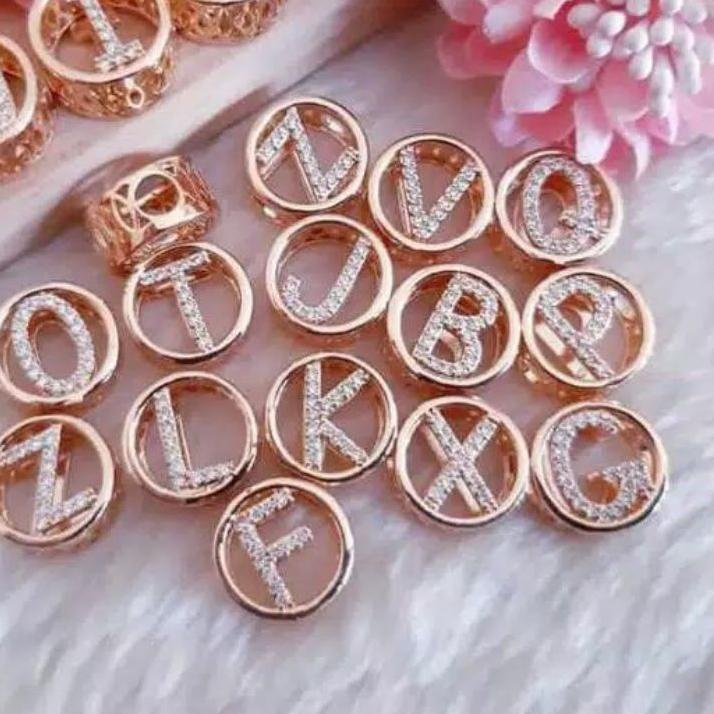 Barang Pilihan.. Perhiasan Kalung Emas Xuping Inisial Nama / Huruf Untuk Dewasa