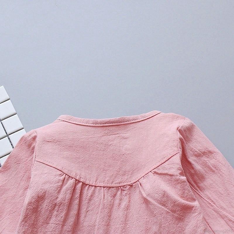  Kaos  T Shirt Katun Casual Bayi Anak  Perempuan  Lengan  