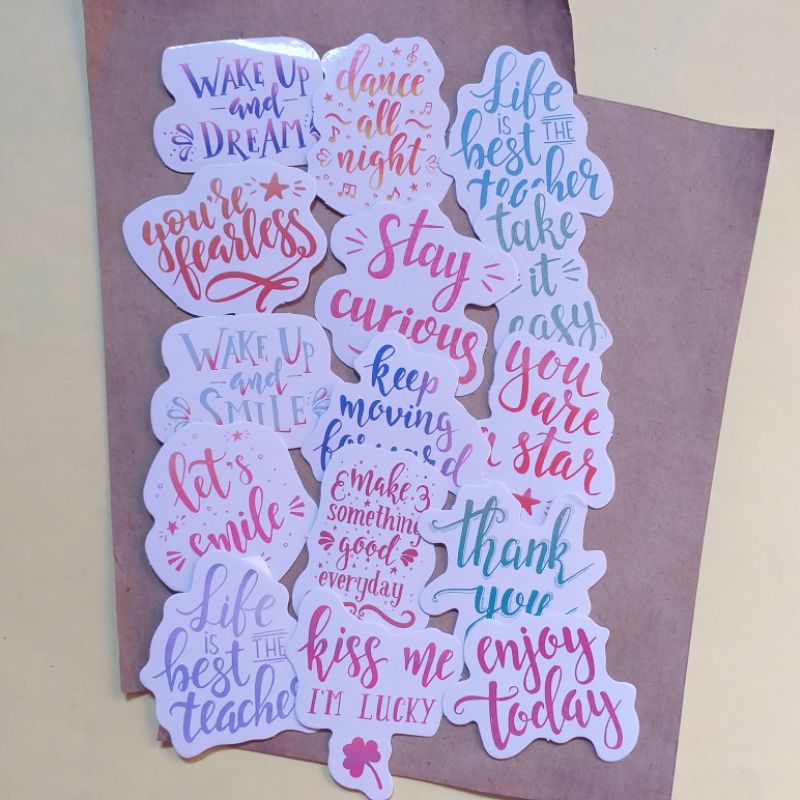 

Sticker aesthetic tumblr fullcolour die cut untuk hias bujo, case dan laptop