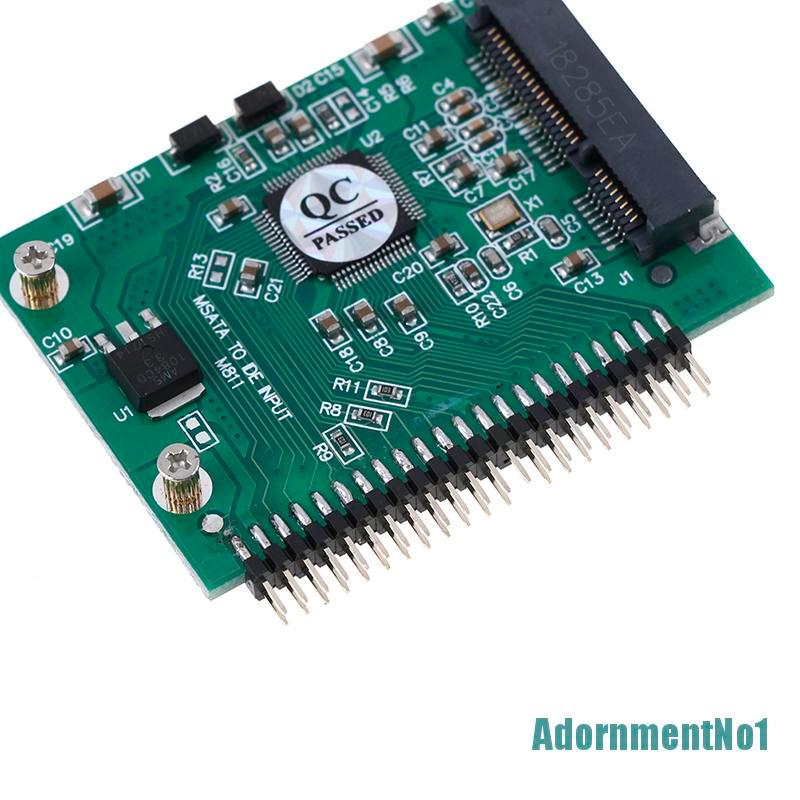 (Adornmentno1) Kartu Konverter Msata Ssd Ke Ide Adapter Msata 44pin Untuk Laptop