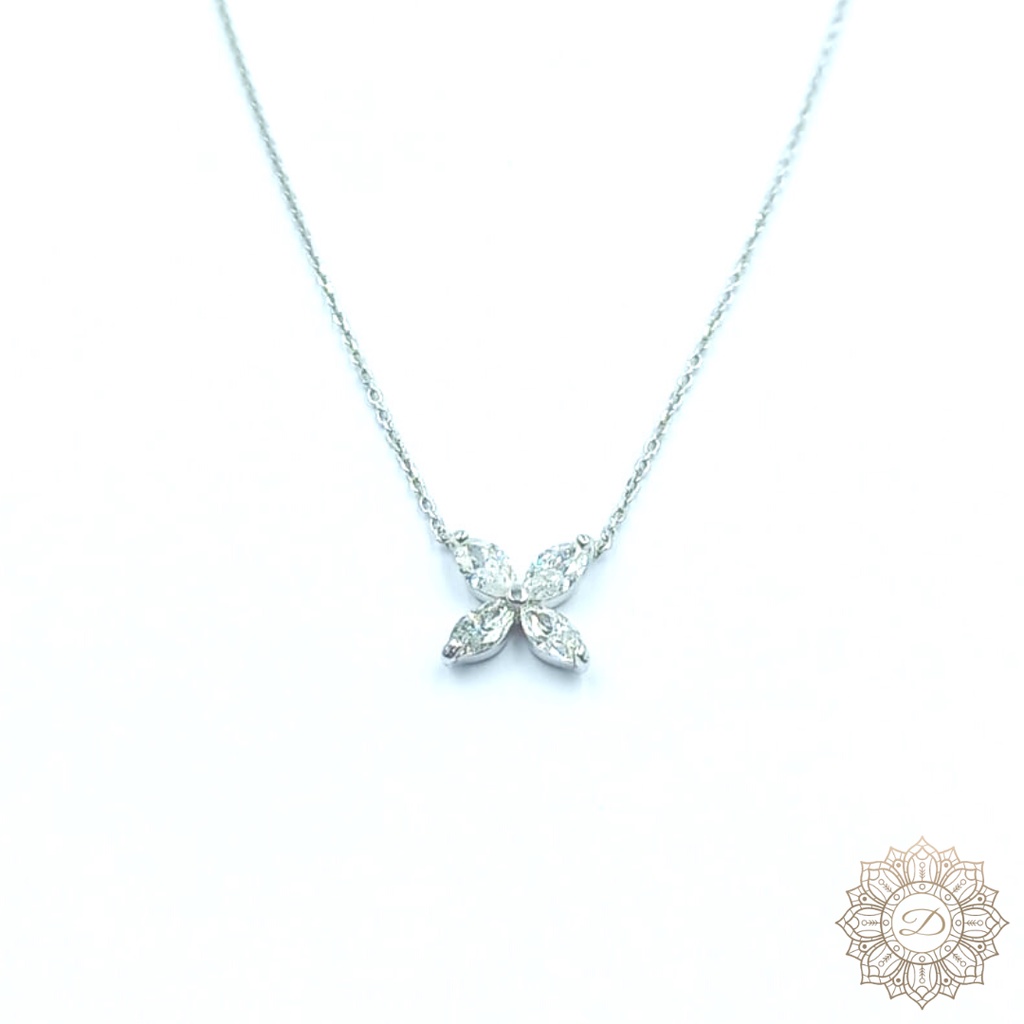 [NEW] Ladies Diamond Necklace (Diamond F VVS 1) - 18K