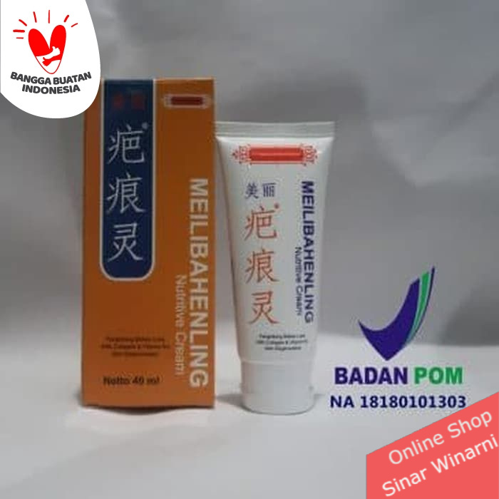 meilibahenling nutritive cream 40ml original - penghilang bekas luka - bpom aman untuk anak dan bayi