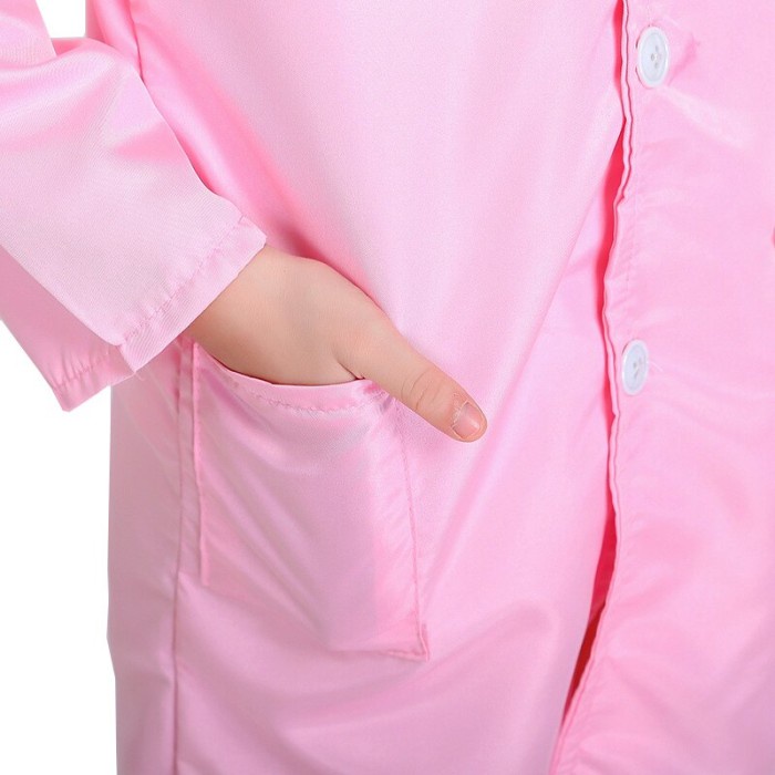 Baju Dokter Anak Perempuan Warna Pink Import Kostum Profesi Suster Set Costume Karnaval Perawat Cilik