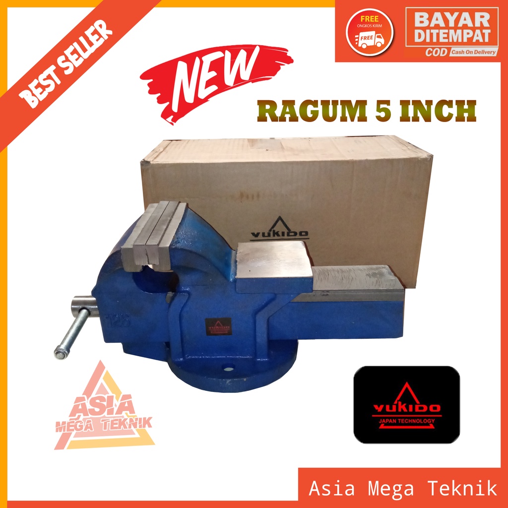 Catok Ragum Paron Amyung 5” 5 Inch YUKIDO HEAVY DUTY