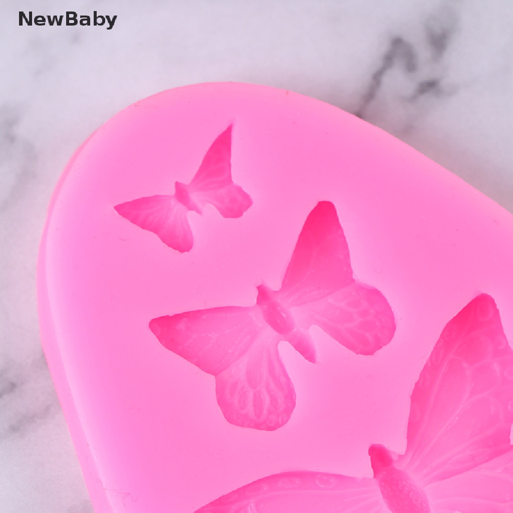Cetakan Fondant Bentuk Bayi Butterfly 3D Bahan Silikon Untuk Dekorasi Kue