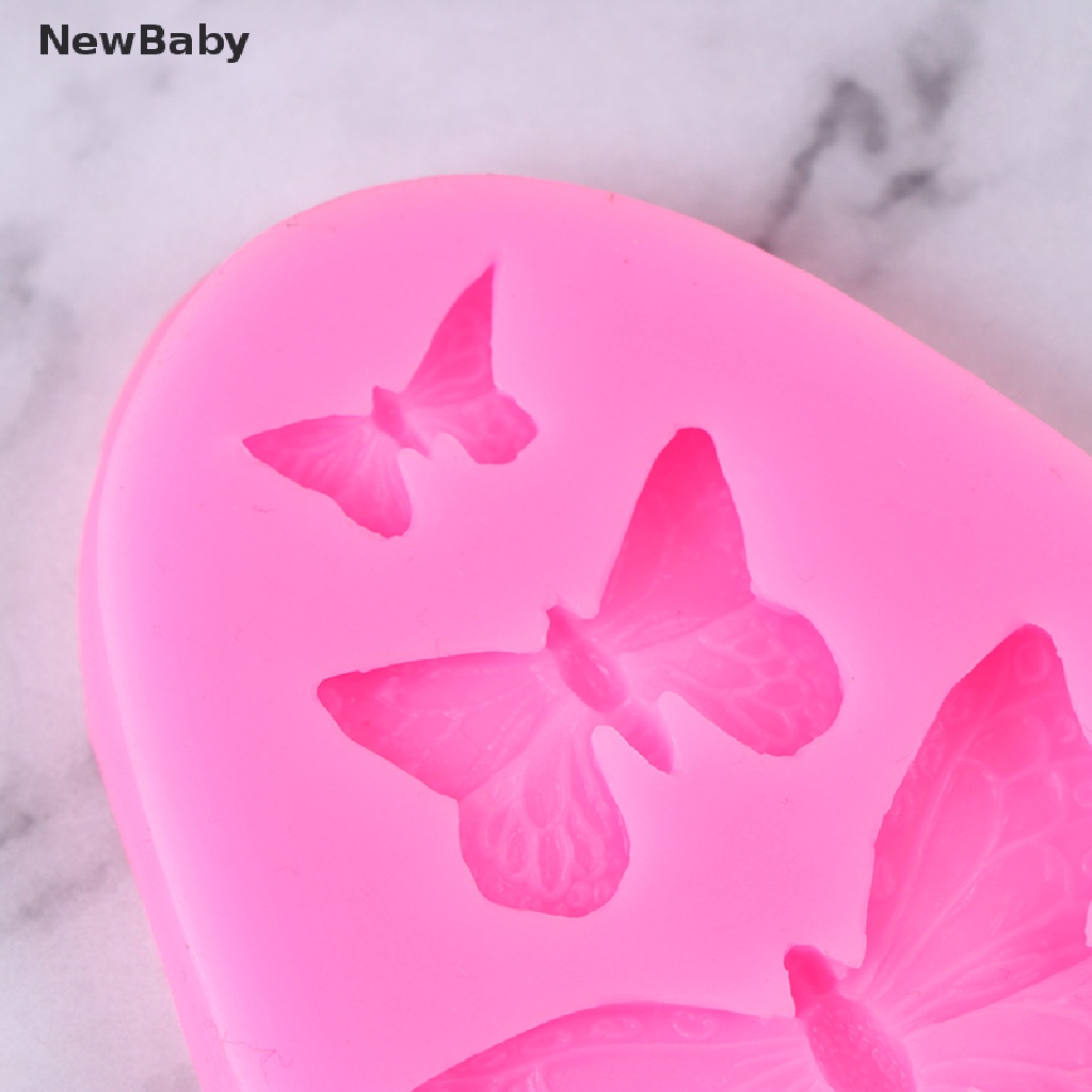 Cetakan Fondant Bentuk Bayi Butterfly 3D Bahan Silikon Untuk Dekorasi Kue