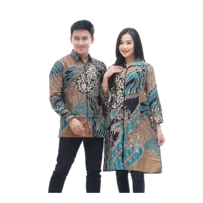 [Ready Seragam] CP TUNIK BATIK JUMBO RESLETING DEPAN PREMIUM MURAH
