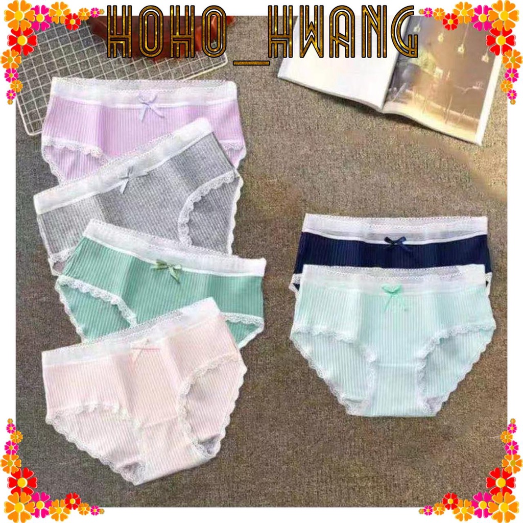 HOHO_HWANG (C-119) CD polos fashion CD adem Celana Dalam Wanita high quality katun import