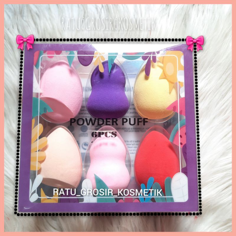 PROMO!!!SET SPONS/SPONGE BEAUTY BLENDER 6IN1 S-6 MIX