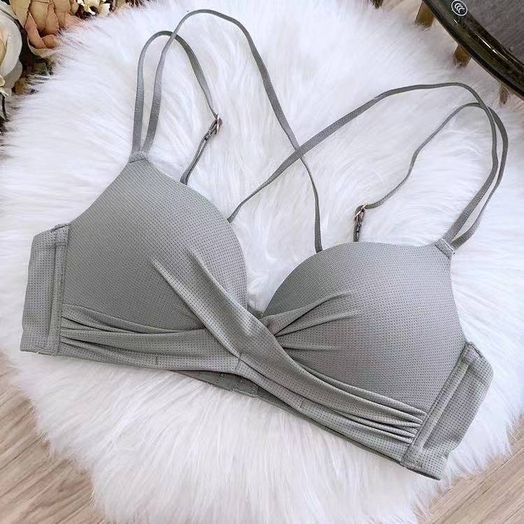 BH Seamless deep v cross women bra-3