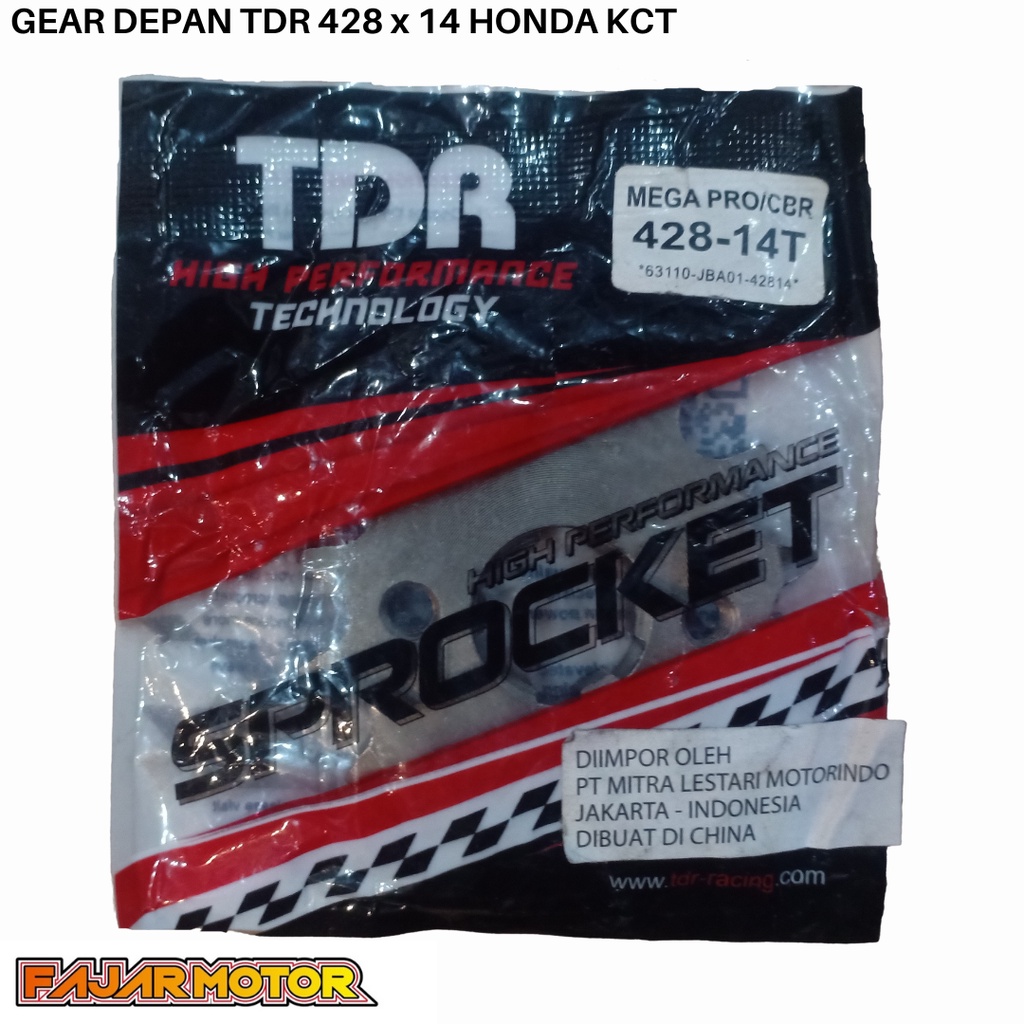 SSS GEAR GER DEPAN 428 520 JUPITER VIXION R15 MEGAPRO GL CB150R SUPRA SATRIA FU SMASH SHOGUN GIR FRONT SPROCKET-TDR 428x14 mp.kct