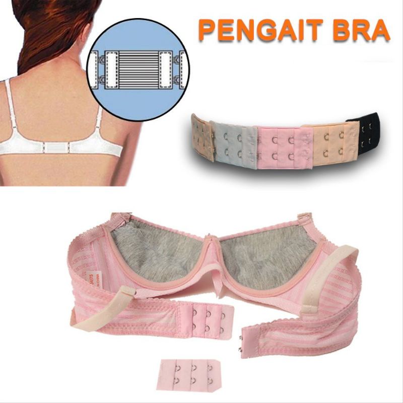 BRA EXTENSION PENGAIT TALI BH Sambungan Kait Perpanjang Super Extender Save