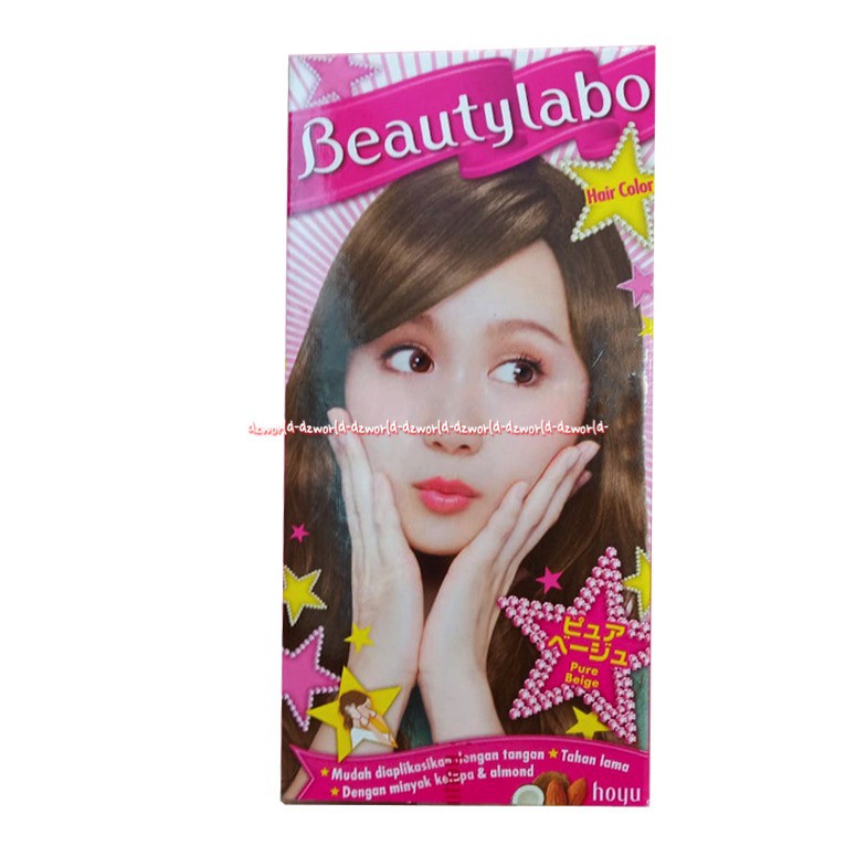 Beautylabo Pure Beige Hair Color Pewarna Rambut Dengan Minyak Kelapa Dan Almond Beauty labo