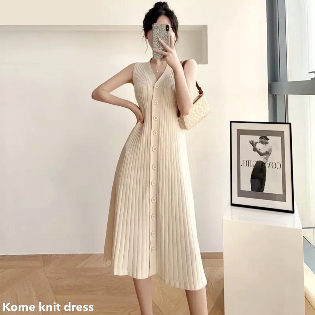 Kome knit dress -Thejanclothes