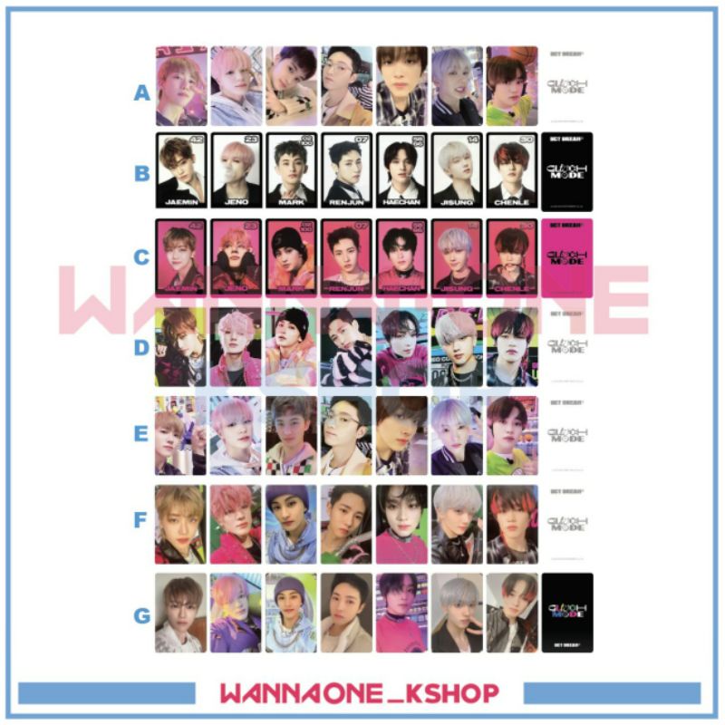 ver.2 photocard pop up store  nct dream glitch mode