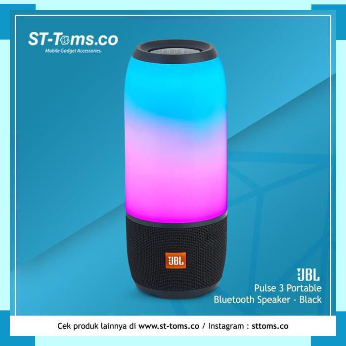 JBL Pulse 3 Portable Bluetooth Speaker Black