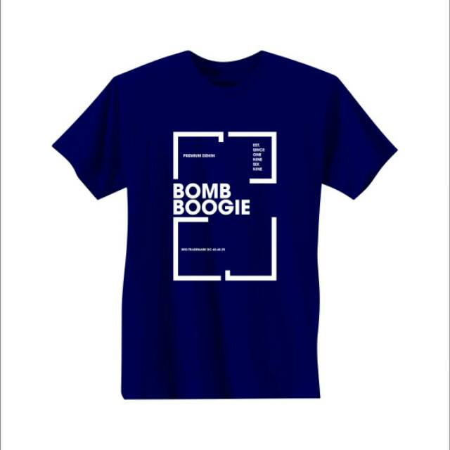  KAOS  BOMBBOOGIE  KAOS  PRIA LENGAN PENDEK BAJU DISTRO 