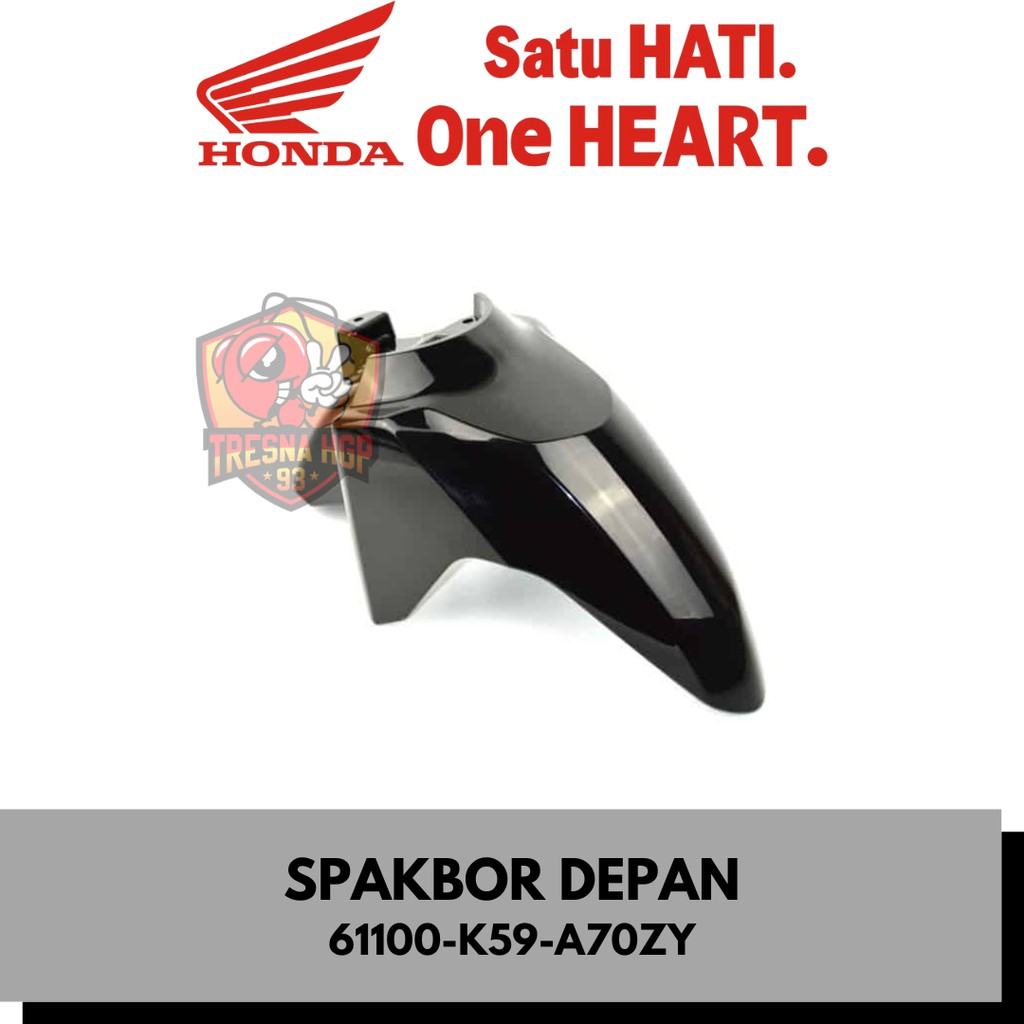 61100-K59-A70ZY SPAKBOR DEPAN HITAM NEW VARIO ESP 150 K59J ORIGINAL | FENDER FRONT (BLACK) 61100K59A