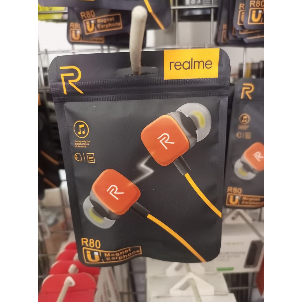 Hanset HANDSFREE EARPHONE REALME R80 Realme buds 2 Feel The Real
