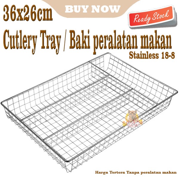 Stainless SMACKERR Tempat Sendok Garpu Baki peralatan makanan Sekat