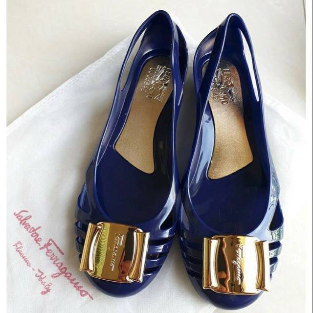 Ferragamo jelly shoes
