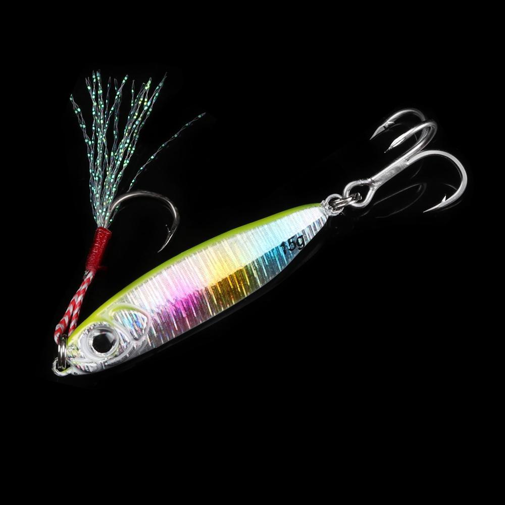 Wonder Feather Metal Fishing Lures Ikan Kecil Bass Hook10.15.20.30G Pengecoran Timah