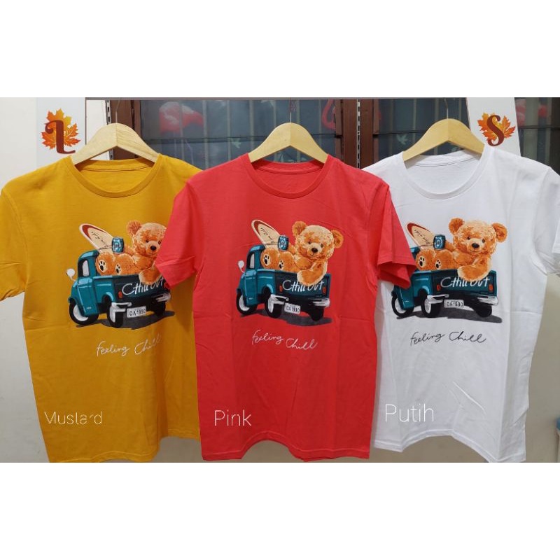 NEW KAOS BEAR / KAOS BAHAN KATUN / KAOS MURAH