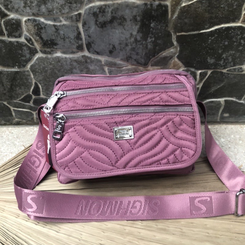 BEST SELLER.!!! Tas selempang wanita Tas Sighmon 9572-44 Bahan Kanvas Terbaru. Tas Wanita Tas Sighmon ORI Bisa bayar ditempat.!!!!