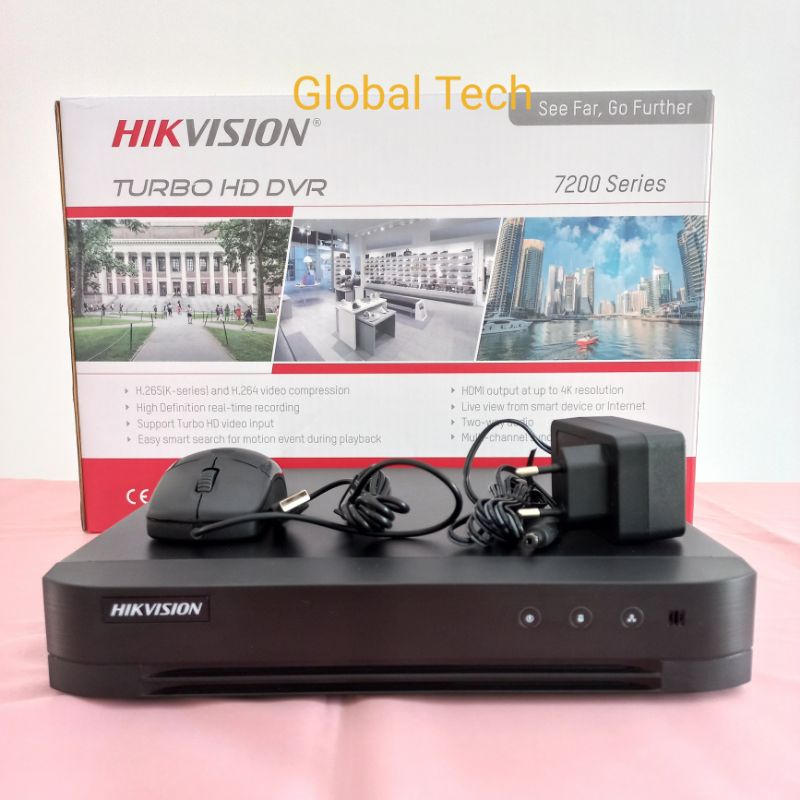 DVR HIKVISION 8ch DS-7208 HQHI-K1/E - Black