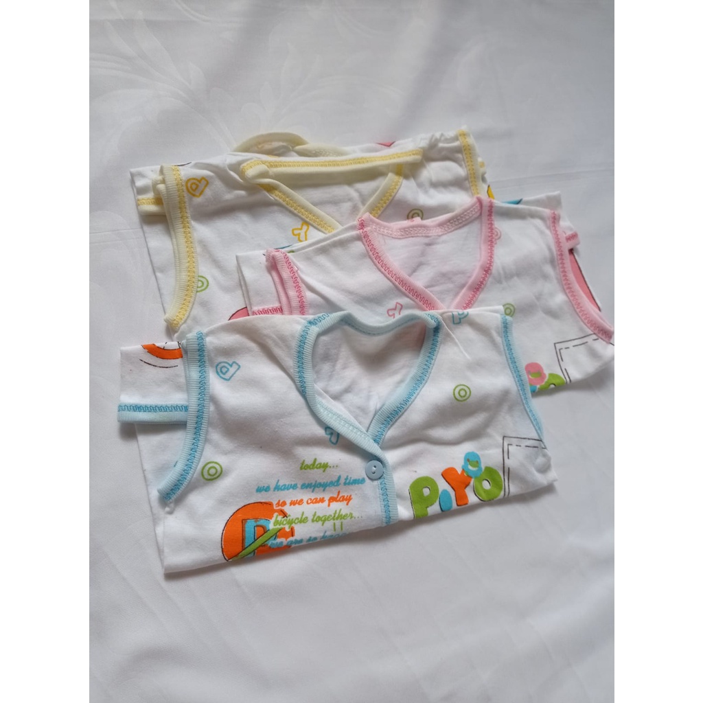 LEO | BAJU BUNTUNG KUTUNG ISI 3 PCS BAYI BABY NEWBORN NB BARU LAHIR GAMBAR LUCU PIYO PIYO