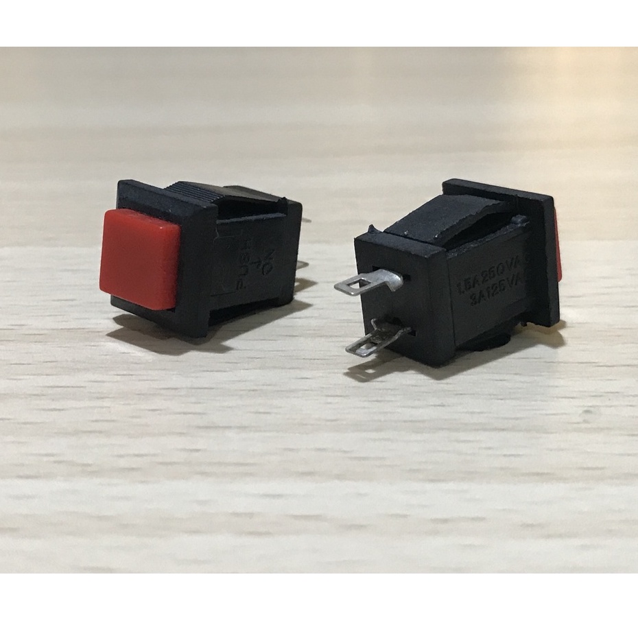 SWITCH PUSH BUTTON SAKLAR ON 2 PIN KOTAK 3A 125V 1.5A 250V DS-431