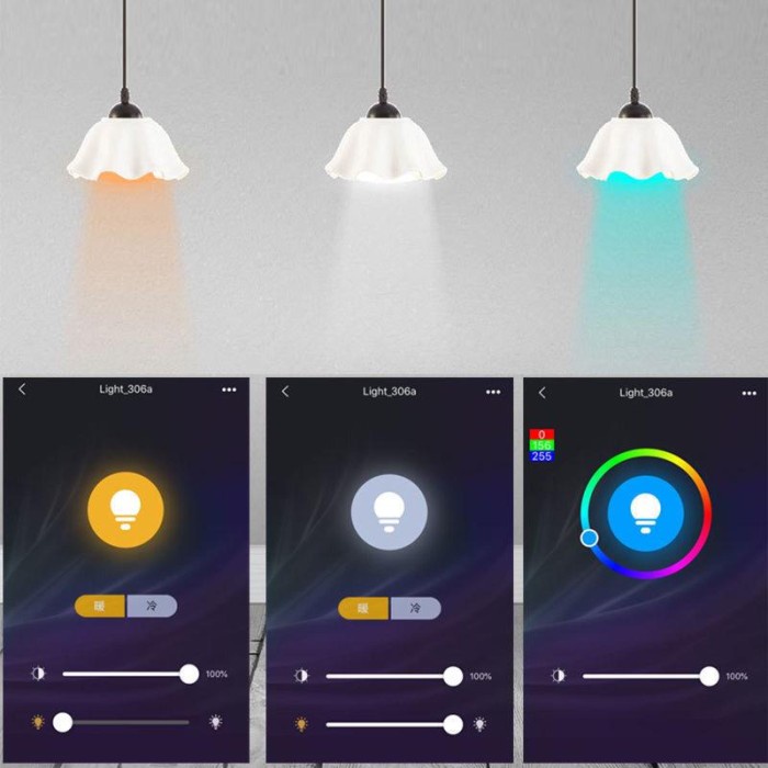 [WS] SMART LED RGBWW 12 WATT / BOHLAM WIRELESS BLUETOOTH / LAMPU RGB LED / SMART BULB