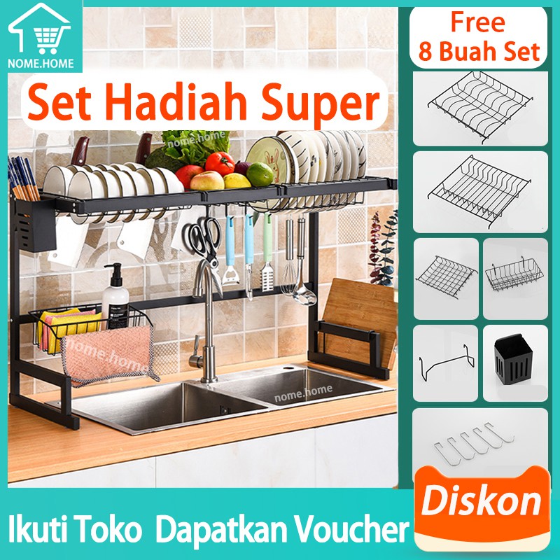  Rak  wastafel dapur  rak  piring stainless steel rak  