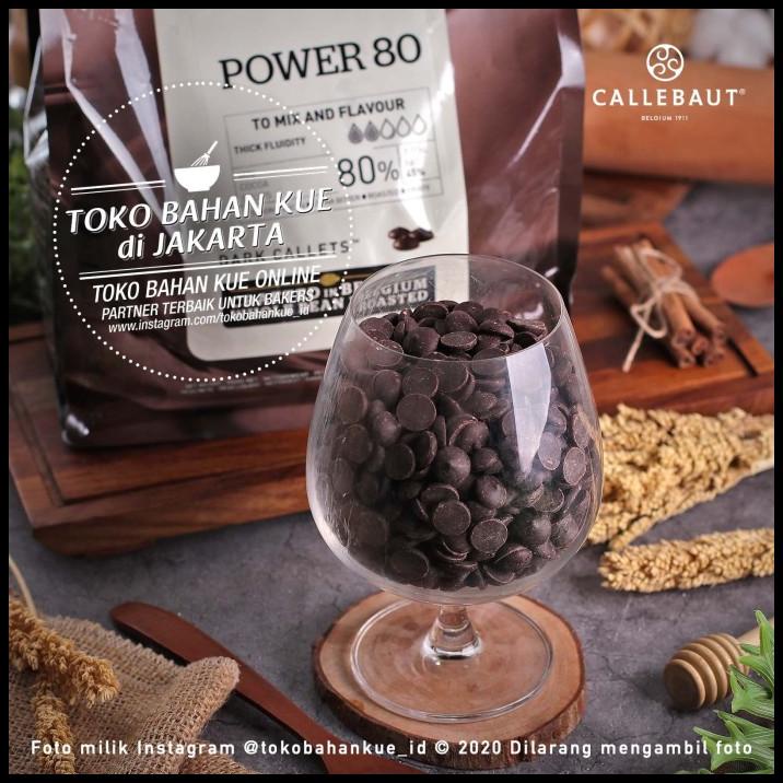 

Callebaut Dark Chocolate Power 80% 500Gr Cokelat Couverture Coin Pahit
